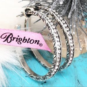 Brighton Secret of Love Crystal Hoop Earrings